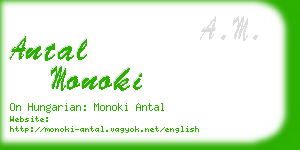 antal monoki business card